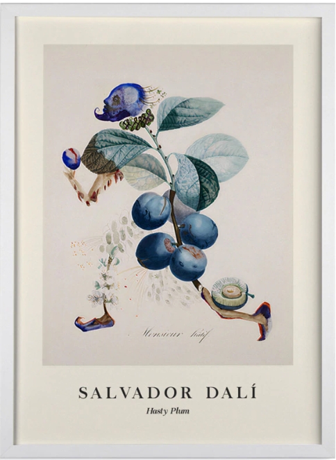 Quadro Decorativo Salvador Dalí Hasty Plum 50 x 70
