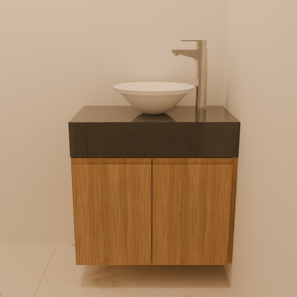 Armário do Lavabo com Porta de Giro Amadeirado (Sudoeste / Contorno – Apt 05 06 Pav 03 04 05)