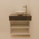 Armário do Lavabo de Nicho Branco TX (Sudoeste / Contorno – Apt 05 06 Pav 03 04 05)