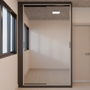 Armário Quarto 2 portas de correr 1 espelho 6 gavetas Carbono, Cinza e Branco TX (Sudoeste / Contorno – Apt 05 06 Pav 03 04 05)