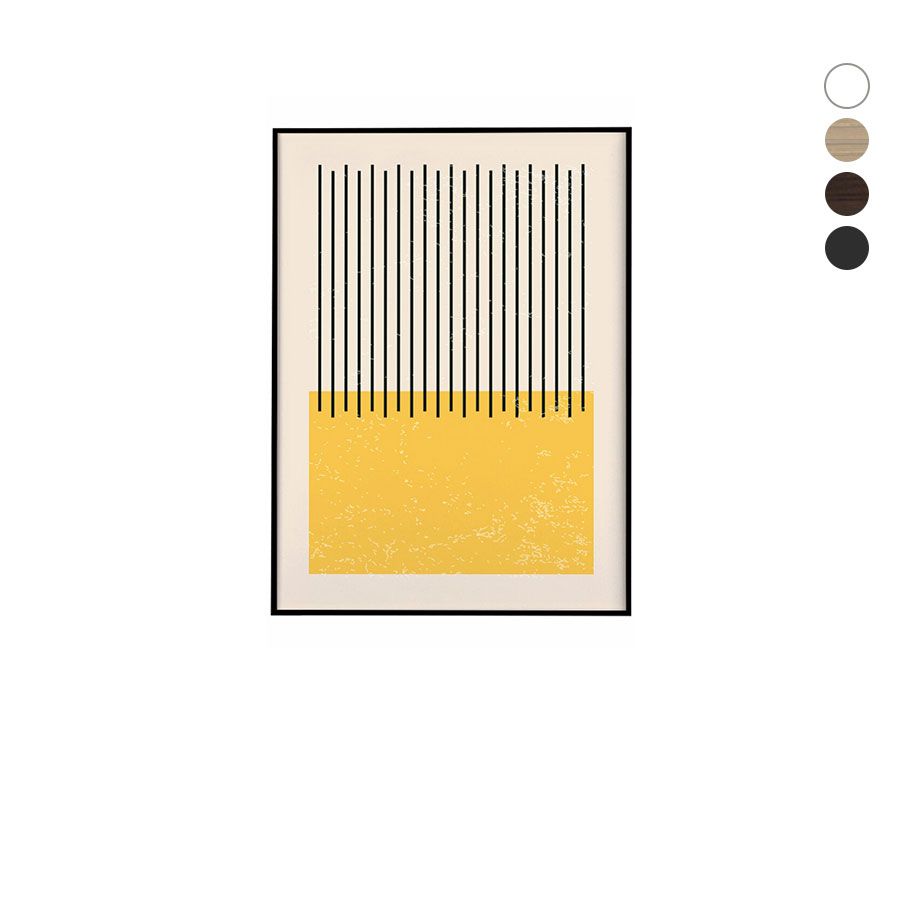Quadro Decorativo Geométrico Amarelo 40 x 50