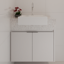 Armário de Banheiro Suite Porta de Giro Cinza Cobalto (Sudoeste / Bias Fortes - Apt 03 04) (CxB)