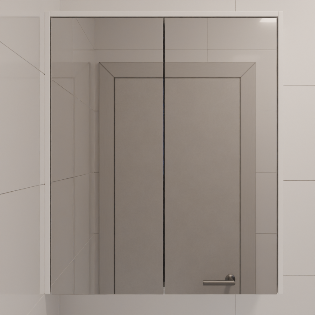 Armário de Banheiro Aéreo Branco TX (Sudoeste / Bias Fortes - Apt 08 10) (CxB)