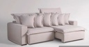 Sofá retrátil Sofani Lucca 1,80m 2 braços Tecido Off White