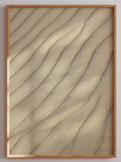 Quadro Decorativo Poster Fotografia Chão de Areia 50 x 70