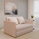 Sofá-Cama Charlie Sofani 150x100x90cm (LxPxA) Cinza Claro