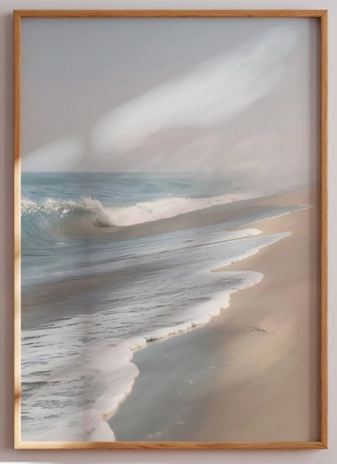 Quadro Decorativo Praia Cedinho  50 x 70