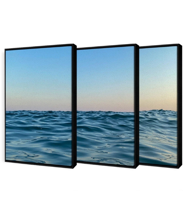 Quadro Decorativo Alto mar - Kit 3 unidades 40 x 50