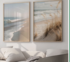 Conjunto 2 Quadros Costal Style 50 x 70