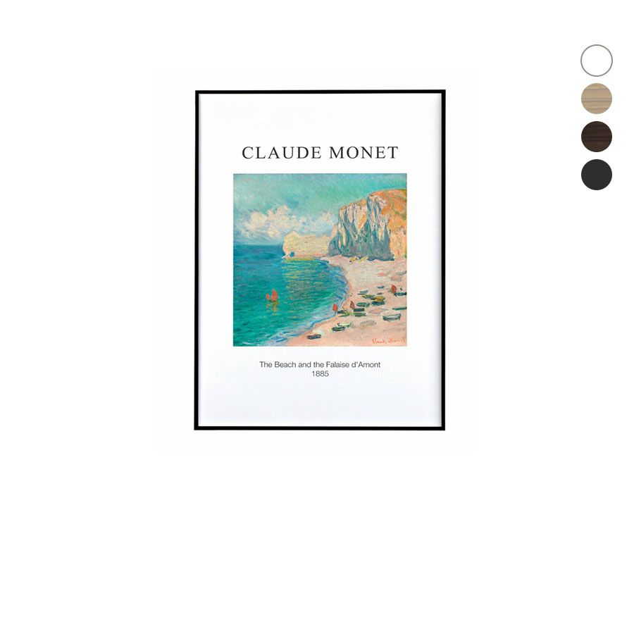 Quadro Decorativo The Beach And The Falaise Monet 50 x 70