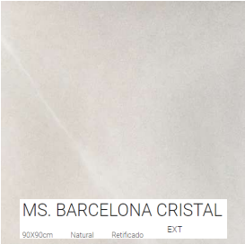Ms. Barcelona Cristal  90x90cm / Parede 