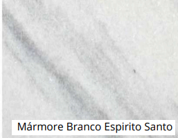 Padrão Construtora - Bancada em Mármore Branco Espirito Santo 