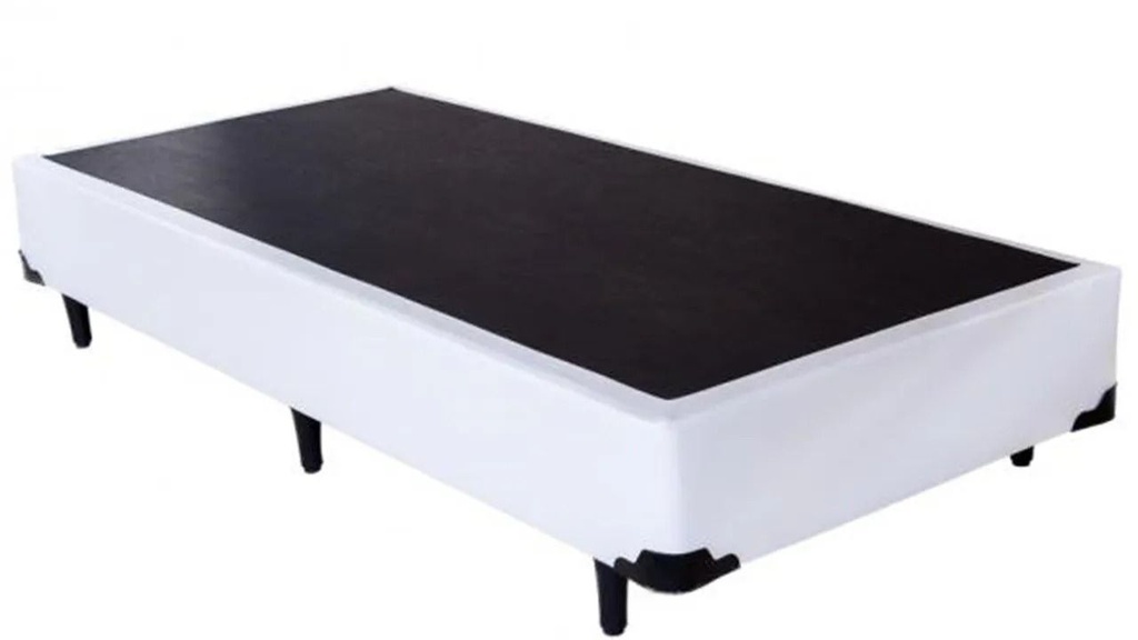 Cama Box Solteiro 88 cm x 188 cm Branca Master Box