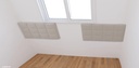 Cabeceira Solteiro Quadrados 0,90 - Tecido Boucle Off White 3536