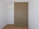 Armário Quarto 1,40 m Lisa - Cor Areal e Taupe