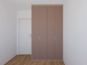 Armário Quarto 1,40 m Lisa - Cor Carvalho e Blush