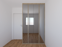 Armário Quarto 1,40 m Espelho - Cor Carvalho